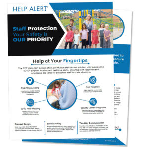 Help Alert Badge Flyer for Education